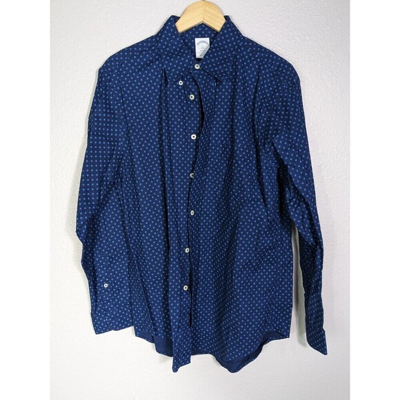 Brooks Brothers Other - NWOT Brooks Brothers Men's Regent Blue Ship Wheel Button Down Shirt Sz Large N79